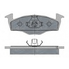 SP 227 PR SCT Комплект тормозных колодок, дисковый тормоз