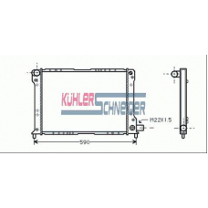 2100801 KUHLER SCHNEIDER Радиатор, охлаждение двигател