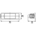 2KA 008 224-307 HELLA Фонарь освещения номерного знака