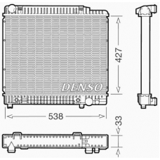 DRM17022 DENSO Радиатор, охлаждение двигателя