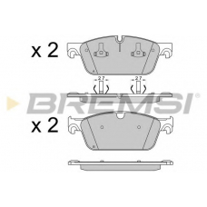 BP3565 BREMSI Комплект тормозных колодок, дисковый тормоз