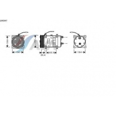 UVK047 AVA Компрессор, кондиционер