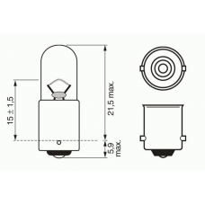 1 987 302 525 BOSCH Лампа накаливания