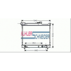 2200261 KUHLER SCHNEIDER Радиатор, охлаждение двигател