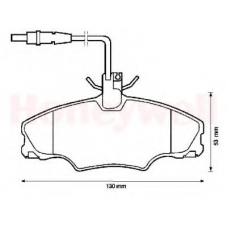 571897X BENDIX Комплект тормозных колодок, дисковый тормоз