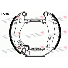 TK2030 FTE Комплект тормозных колодок