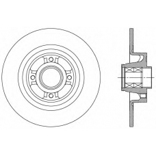 BDA2427.30 OPEN PARTS Тормозной диск