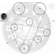 SK-1264 OPTIMAL Комплект ремня грм