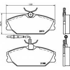 N-441 COBREQ Комплект тормозных колодок, дисковый тормоз