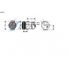 OLK463 AVA Компрессор, кондиционер