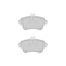FDB4428 FERODO Комплект тормозных колодок, дисковый тормоз