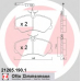 21205.190.1 ZIMMERMANN Комплект тормозных колодок, дисковый тормоз