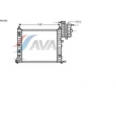 MS2350 AVA Радиатор, охлаждение двигателя