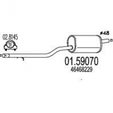 01.59070 MTS Средний глушитель выхлопных газов