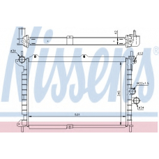 63089 NISSENS Радиатор, охлаждение двигателя