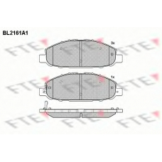 BL2161A1 FTE Комплект тормозных колодок, дисковый тормоз