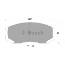 0 986 505 936 BOSCH Комплект тормозных колодок, дисковый тормоз