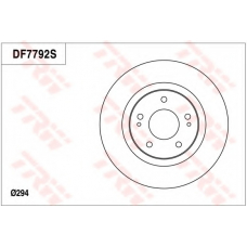 DF7792 TRW Тормозной диск