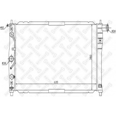 10-25161-SX STELLOX Радиатор, охлаждение двигателя
