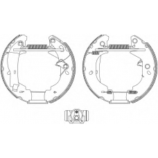 8DB 355 004-121 HELLA Комплект тормозных колодок