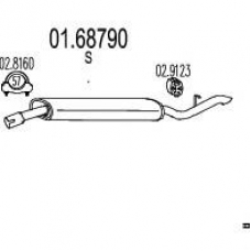 01.68790 MTS Глушитель выхлопных газов конечный