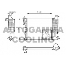 101310 AUTOGAMMA Радиатор, охлаждение двигателя