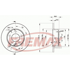 BD-9040 FREMAX Тормозной диск