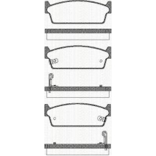 8110 14033 TRISCAN Комплект тормозных колодок, дисковый тормоз