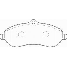 FD7316V NECTO Комплект тормозных колодок, дисковый тормоз