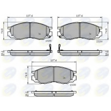 CBP3269 COMLINE Комплект тормозных колодок, дисковый тормоз