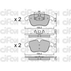 822-675-5 CIFAM Комплект тормозных колодок, дисковый тормоз