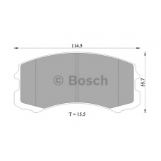 0 986 505 082 BOSCH Комплект тормозных колодок, дисковый тормоз