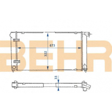 2110213 BEHR Radiator