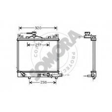 307040A SOMORA Радиатор, охлаждение двигателя