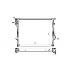 53730 NRF Радиатор, охлаждение двигателя
