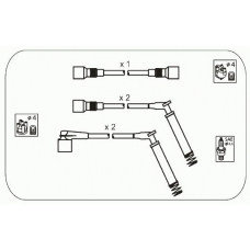 ODS223 JANMOR Комплект проводов зажигания