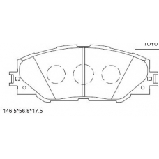 KD2773 ASIMCO Комплект тормозных колодок, дисковый тормоз