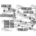 HAB-201 FEBEST Втулка, рычаг колесной подвески