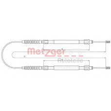 10.4731 METZGER Трос, стояночная тормозная система