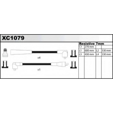 XC1079 QUINTON HAZELL Комплект проводов зажигания