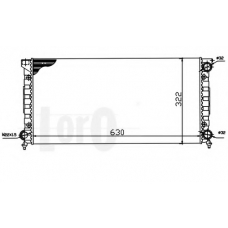 053-017-0024 LORO Радиатор, охлаждение двигателя