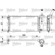 732578 VALEO Радиатор, охлаждение двигателя