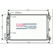 2000081 KUHLER SCHNEIDER Радиатор, охлаждение двигател