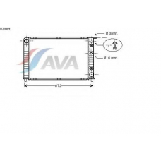 VO2089 AVA Радиатор, охлаждение двигателя