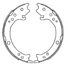 8DA 355 050-841 HELLA PAGID Комплект тормозных колодок, стояночная тормозная с