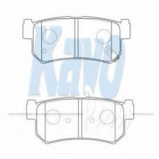 BP-7503 KAVO PARTS Комплект тормозных колодок, дисковый тормоз