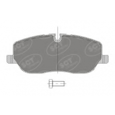 SP 329 SCT Комплект тормозных колодок, дисковый тормоз