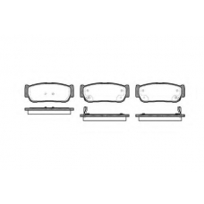 P11633.02 WOKING Комплект тормозных колодок, дисковый тормоз