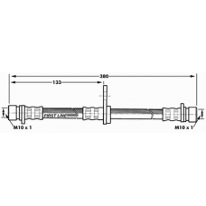 FBH6990 FIRST LINE Тормозной шланг