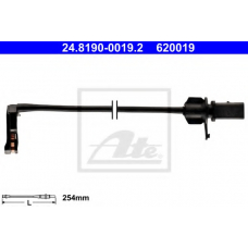 24.8190-0019.2 ATE Сигнализатор, износ тормозных колодок